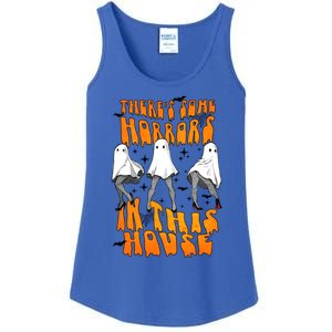 Theres Some Horrors In This House Funny Ghost Halloween Great Gift Ladies Essential Tank