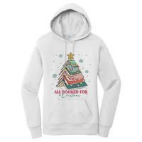 All Booked For Christmas, Christmas Book Tree Light, Funny Christmas,Christmas Gift, Christmas In July Women's Pullover Hoodie