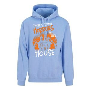 Theres Some Horrors In This House Halloween Funny Unisex Surf Hoodie