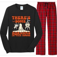 ThereS Some Horrors In This House Halloween Long Sleeve Pajama Set