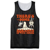 ThereS Some Horrors In This House Halloween Mesh Reversible Basketball Jersey Tank