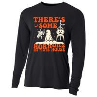 ThereS Some Horrors In This House Halloween Cooling Performance Long Sleeve Crew