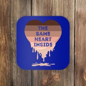 The Same Heart Inside Sunset Retro Black History Month Cute Gift Coaster