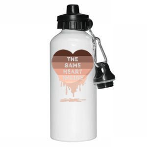 The Same Heart Inside Sunset Retro Black History Month Cute Gift Aluminum Water Bottle