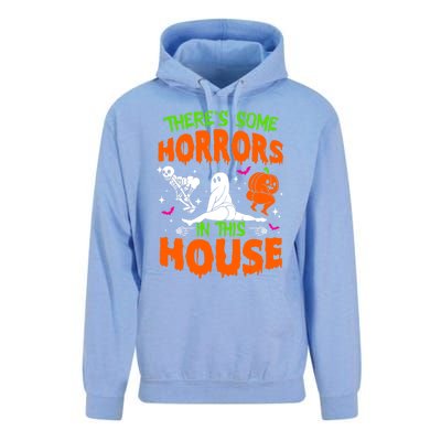 Theres Some Horrors In This House Funny Halloween Funny Gift Unisex Surf Hoodie