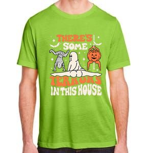 Theres Some Horrors In This House Ghost Pumpkin Halloween Adult ChromaSoft Performance T-Shirt