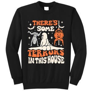 Theres Some Horrors In This House Ghost Pumpkin Halloween Sweatshirt