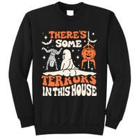 Theres Some Horrors In This House Ghost Pumpkin Halloween Sweatshirt