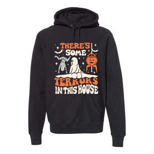 Theres Some Horrors In This House Ghost Pumpkin Halloween Premium Hoodie