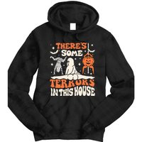 Theres Some Horrors In This House Ghost Pumpkin Halloween Tie Dye Hoodie