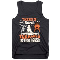 Theres Some Horrors In This House Ghost Pumpkin Halloween Tank Top