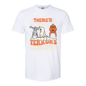 Theres Some Horrors In This House Ghost Pumpkin Halloween Softstyle CVC T-Shirt