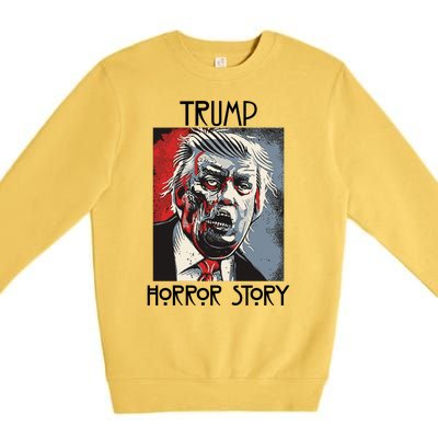 American Trump Horror Horror Story 2016 Zombie Election Premium Crewneck Sweatshirt