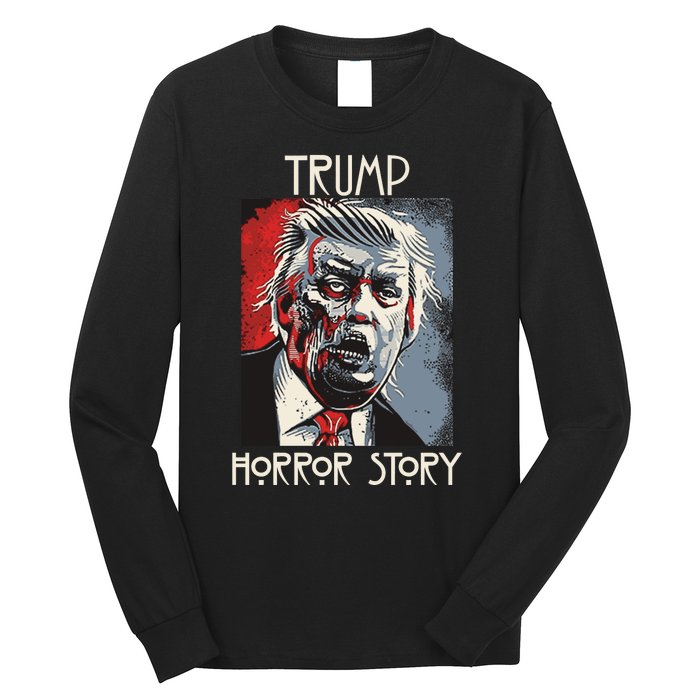 American Trump Horror Horror Story 2016 Zombie Election Long Sleeve Shirt