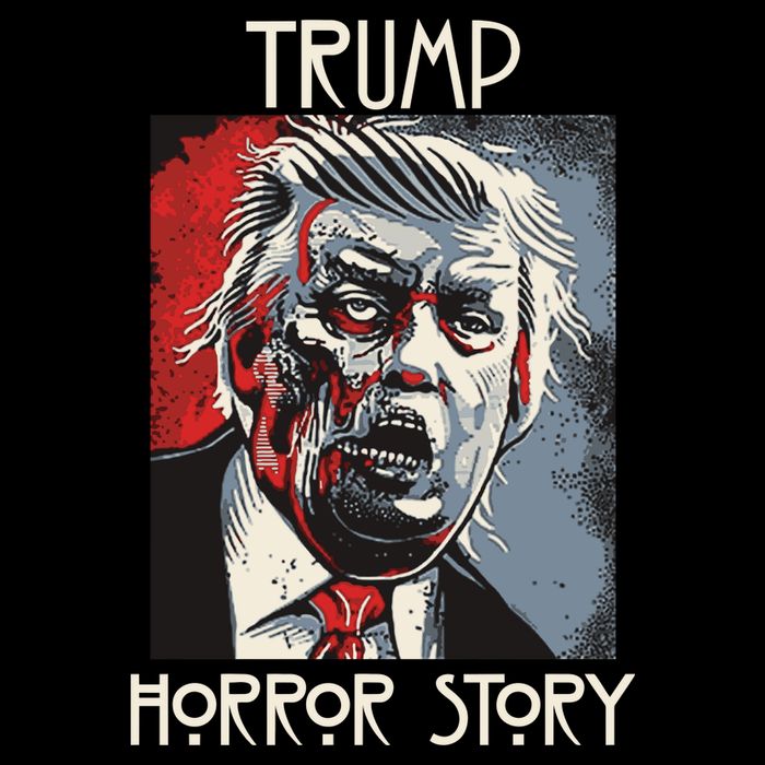 American Trump Horror Horror Story 2016 Zombie Election 7-Panel Snapback Hat