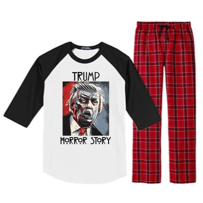 American Trump Horror Horror Story 2016 Zombie Election Raglan Sleeve Pajama Set