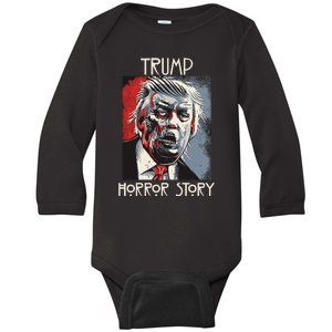 American Trump Horror Horror Story 2016 Zombie Election Baby Long Sleeve Bodysuit