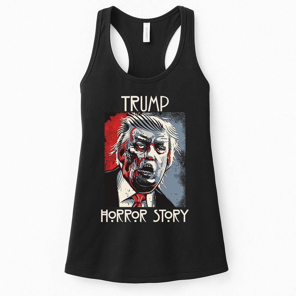 American Trump Horror Horror Story 2016 Zombie Election Womens Tank Top