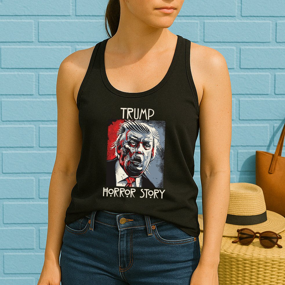 American Trump Horror Horror Story 2016 Zombie Election Womens Tank Top