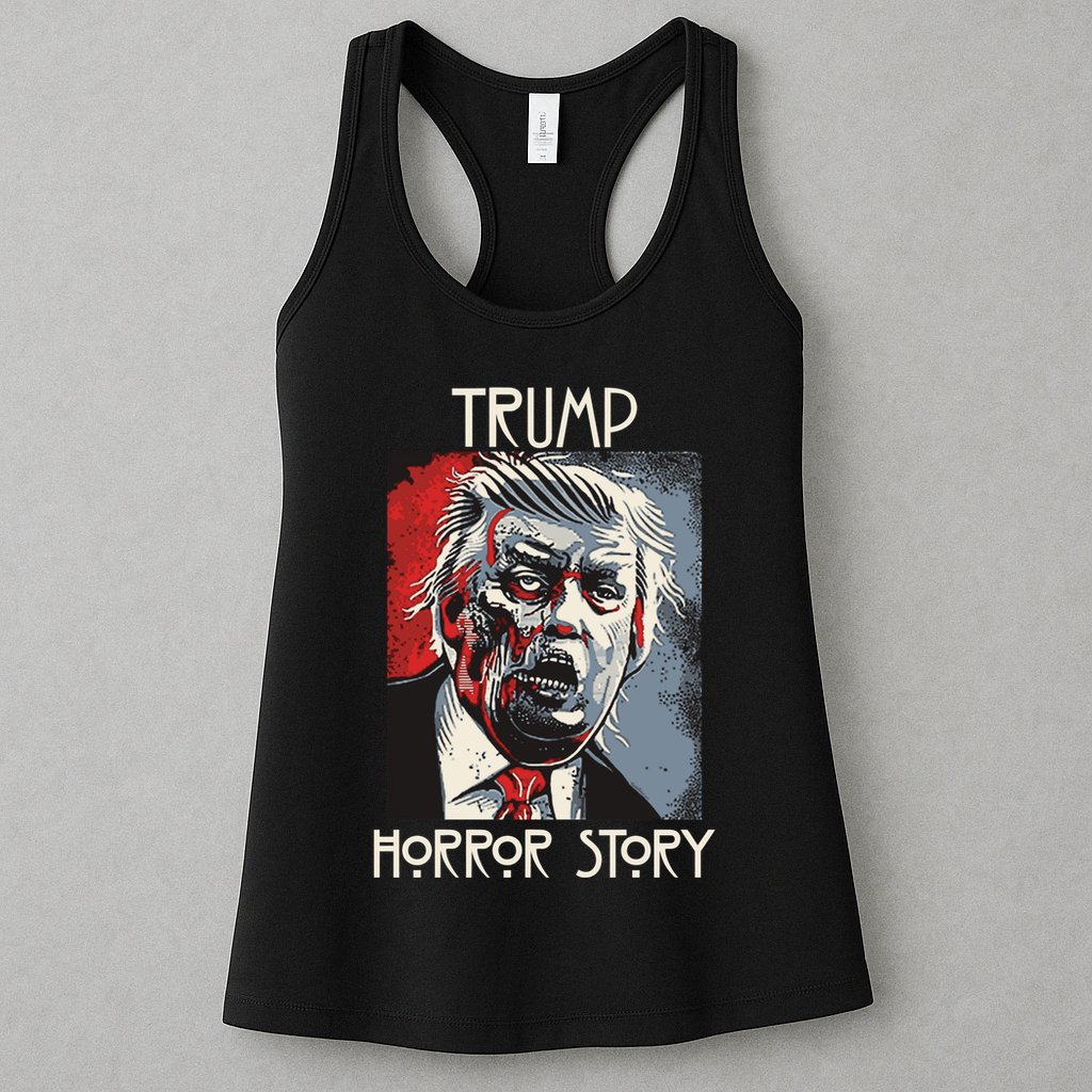 American Trump Horror Horror Story 2016 Zombie Election Womens Tank Top