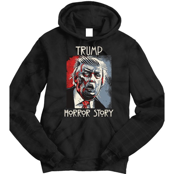 American Trump Horror Horror Story 2016 Zombie Election Tie Dye Hoodie