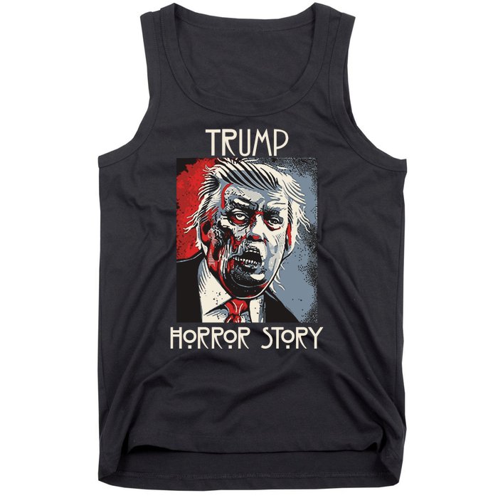 American Trump Horror Horror Story 2016 Zombie Election Tank Top