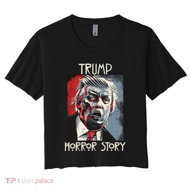 American Trump Horror Horror Story 2016 Zombie Election Crop Top