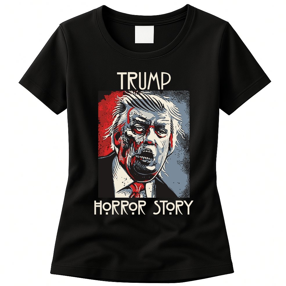 American Trump Horror Horror Story 2016 Zombie Election Womens T-Shirt