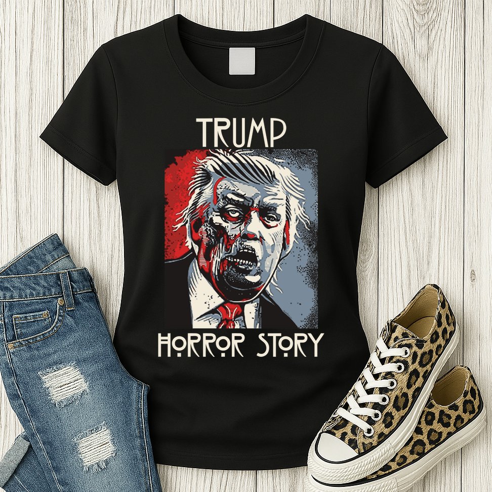 American Trump Horror Horror Story 2016 Zombie Election Womens T-Shirt