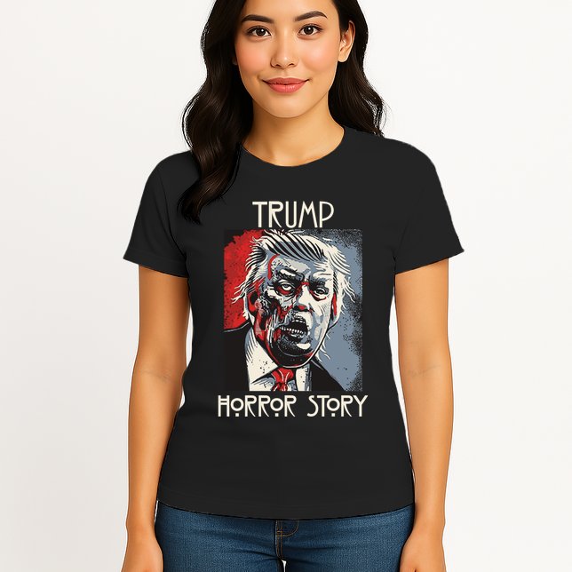 American Trump Horror Horror Story 2016 Zombie Election Womens T-Shirt