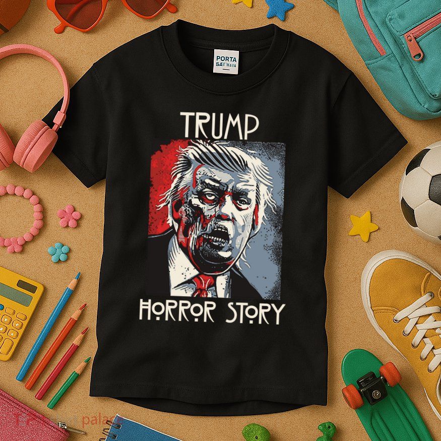American Trump Horror Horror Story 2016 Zombie Election Kids T-Shirt