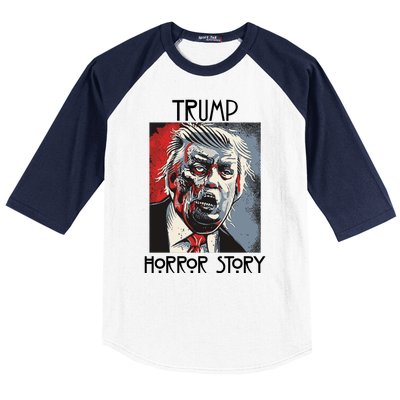 American Trump Horror Horror Story 2016 Zombie Election Baseball Sleeve Shirt