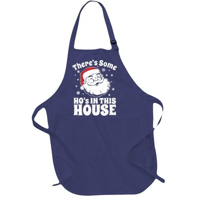 ThereS Some HoS In This House Funny Christmas In July Gift Full-Length Apron With Pockets