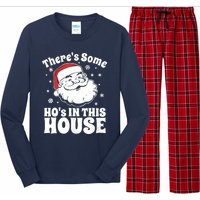 ThereS Some HoS In This House Funny Christmas In July Gift Long Sleeve Pajama Set