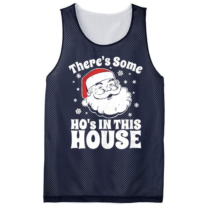 ThereS Some HoS In This House Funny Christmas In July Gift Mesh Reversible Basketball Jersey Tank