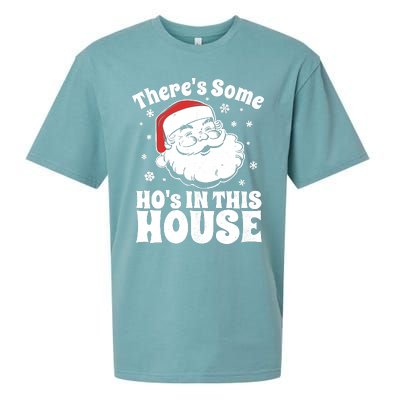 ThereS Some HoS In This House Funny Christmas In July Gift Sueded Cloud Jersey T-Shirt