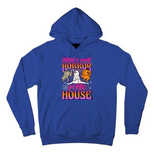 Theres Some Horrors In This House Ghost Pumpkin Halloween Gift Hoodie