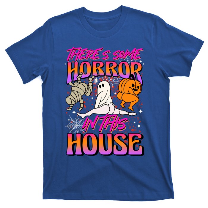 Theres Some Horrors In This House Ghost Pumpkin Halloween Gift T-Shirt