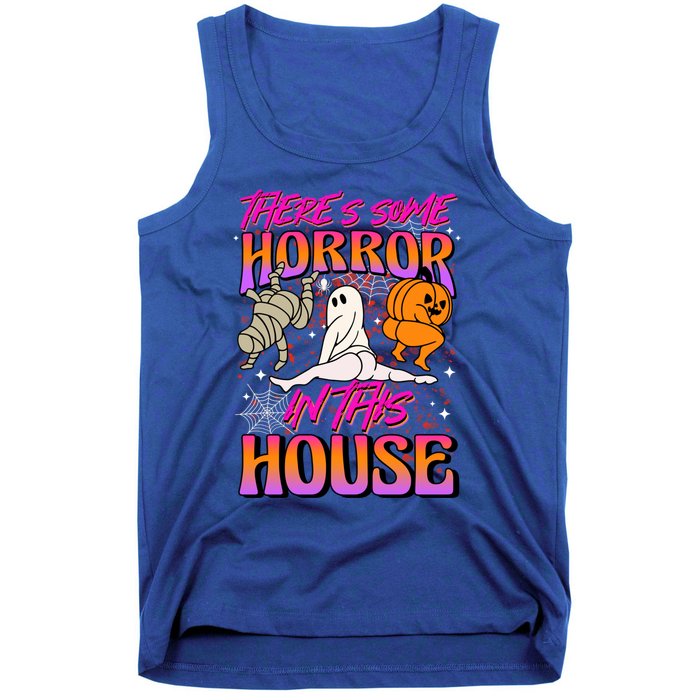 Theres Some Horrors In This House Ghost Pumpkin Halloween Gift Tank Top