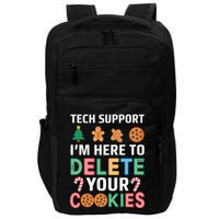 Tech Support Here To Delete Cookies Xmas Christmas Impact Tech Backpack