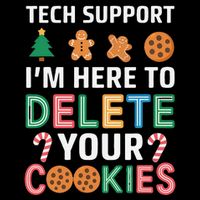 Tech Support Here To Delete Cookies Xmas Christmas Metallic Star Ornament