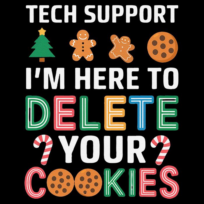 Tech Support Here To Delete Cookies Xmas Christmas Metallic Star Ornament