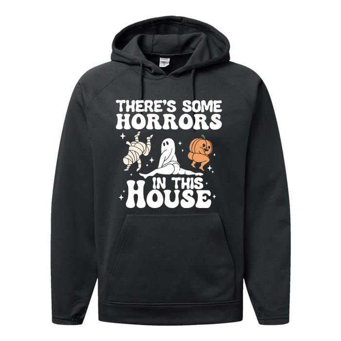 There’s Some Horrors In This House Funny Halloween Performance Fleece Hoodie