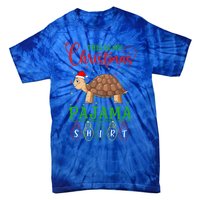 Turtle Santa Hat Xmas Light This Is My Christmas Pajama Meaningful Gift Tie-Dye T-Shirt