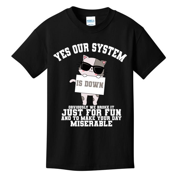 Tech Support Help Desk Information Technology Call Center Kids T-Shirt