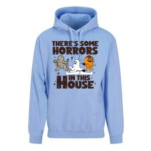 Theres Some Horrors In This House Halloween Ghost Pumpkin Gift Unisex Surf Hoodie