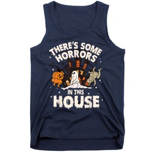 Theres Some Horrors In This House Ghost Halloween Funny Tank Top