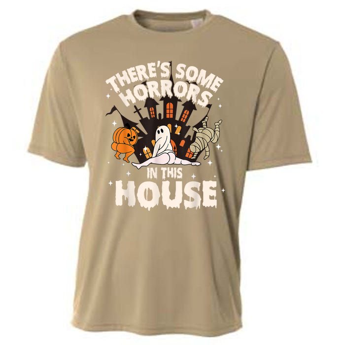 Theres Some Horrors In This House Ghost Halloween Funny Cooling Performance Crew T-Shirt