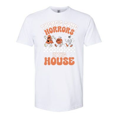 Theres Some Horrors In This House Ghost Pumpkin Halloween Softstyle CVC T-Shirt