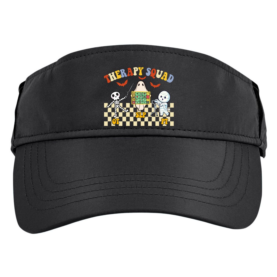 Therapy Squad Halloween Slp Ot Pt Team Adult Drive Performance Visor